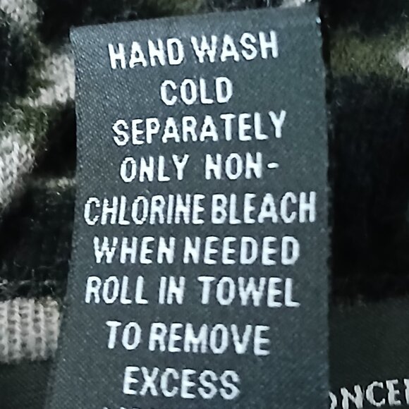 INC International Concepts Sweater Cardigan XL Camo Leopard Ruffle Front - Picture 11 of 11